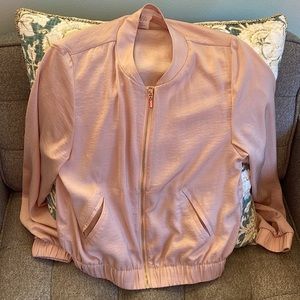 H&M Lightweight Bomber Jacket in Rose Gold